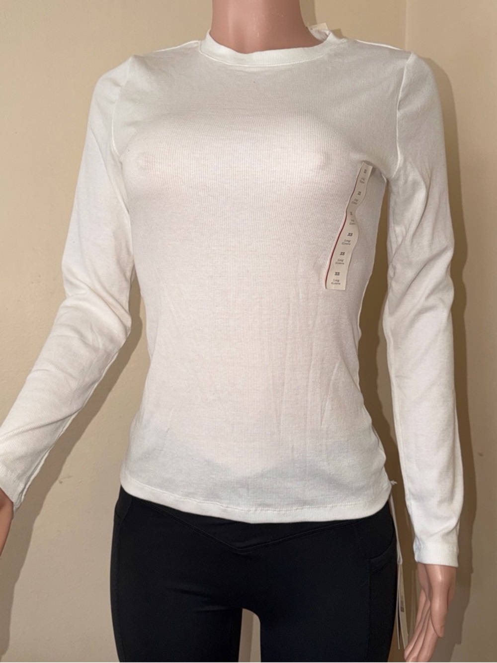 a new day White Long Sleeve Crew Neck Top